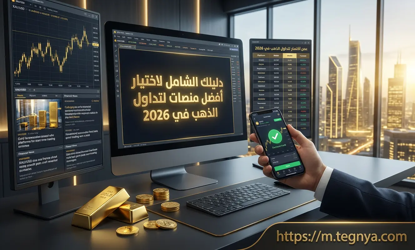 دليلك الشامل لاختيار أفضل منصات لتداول الذهب في 2026